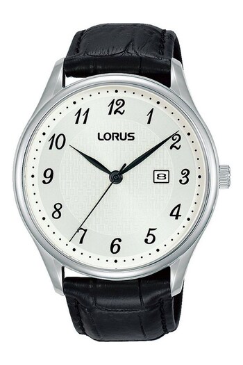 Lorus Gents Leather Black Watch (768294) | £50