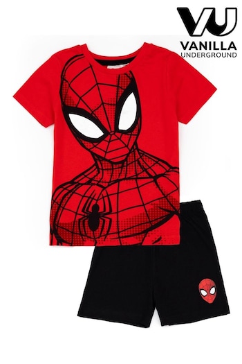 Vanilla Underground Red Spiderman Vanilla Underground Boys Red Licensing Short Pyjamas (768791) | £16