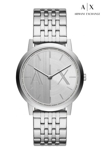 Armani Exchange Gents Silver Tone Watch (769367) | £119