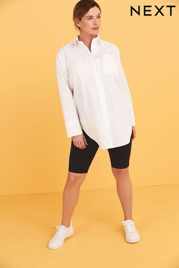 White Maternity Sleeve Detail Oversized Shirt (769580) | £32
