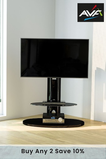 AVF Black Chepstow 930 Pedestal TV Stand (769685) | £330