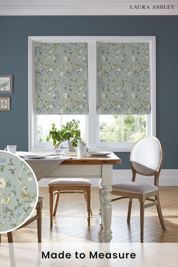Laura Ashley Jade Green Summer Palace Made to Measure Roman Blinds (769784) | £84
