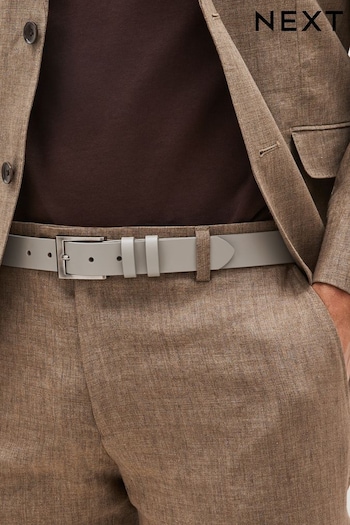 Taupe Beige Leather Belt (769785) | £15