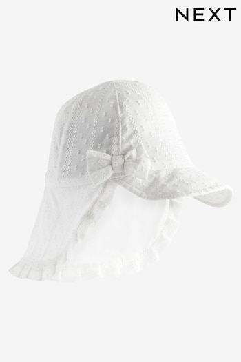 White cuff Legionnaire Hat (0mths-2yrs) (769837) | £7