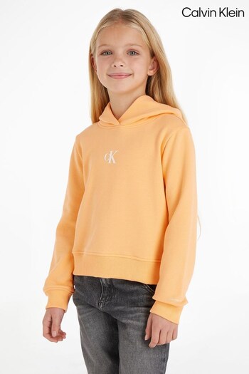 Calvin Klein Girls Orange Boxy Hoodie (770074) | £65