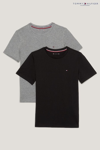 Tommy Hilfiger Grey Original Short Sleeve T-Shirt  2 Pack (770087) | £32