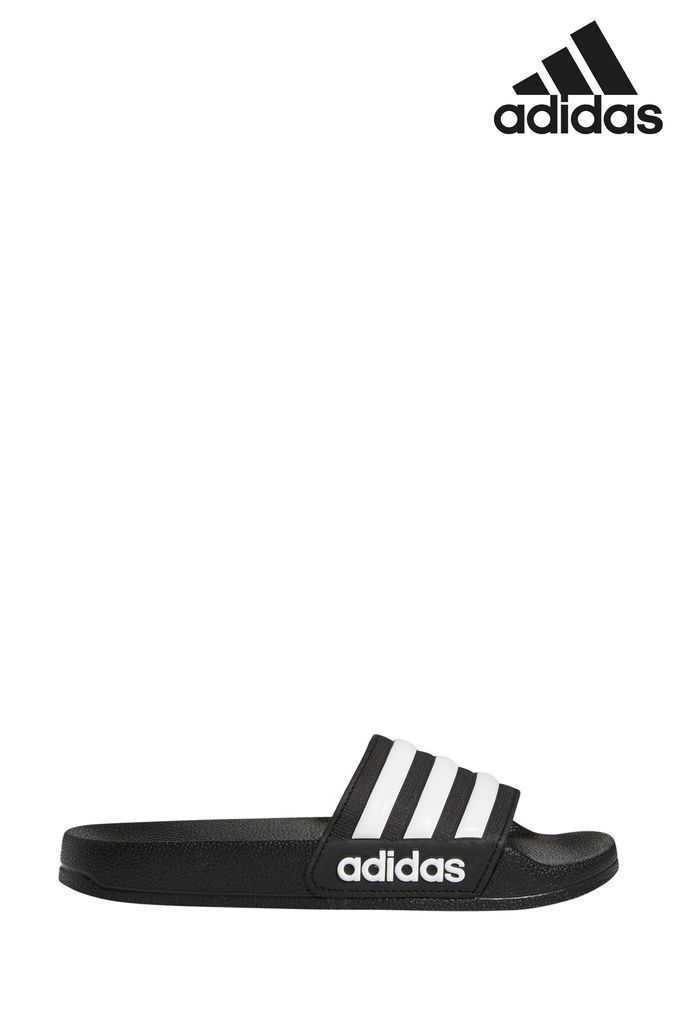 adidas Black Adilette Youth/Junior Sliders (770131) | £15