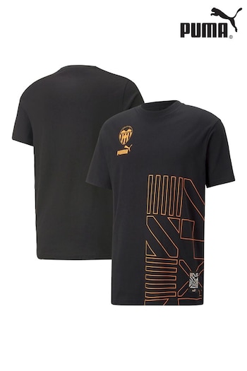 Puma Black Valencia FtblCulture T-Shirt (770353) | £32