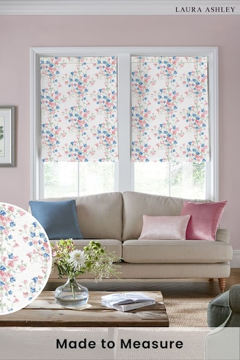 Laura Ashley Coral Pink Charlotte Made to Measure Roman Blinds (770620) | £84