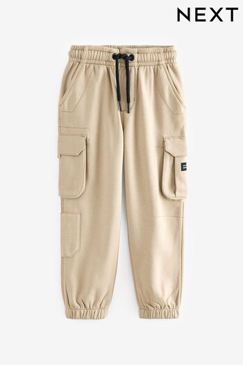 Stone Natural Cargo Detail Joggers (3-16yrs) (771138) | £17 - £22