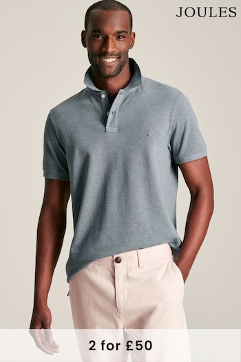 Joules Woody Grey Regular Fit Cotton Polo Shirt (771460) | £29.95