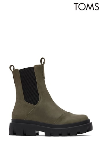 TOMS Green Rowan Boots Argento (771570) | £135