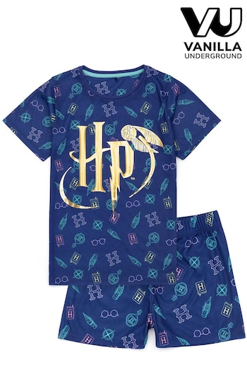 Vanilla Underground Blue Girls Harry Potter Licensing Short Pyjamas (771626) | £16