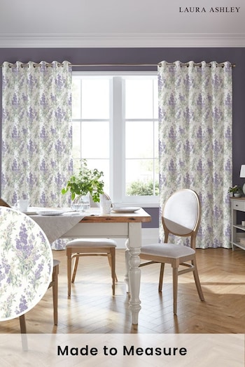 Laura Ashley Lavender Stocks Made to Measure Curtains (771851) | £100