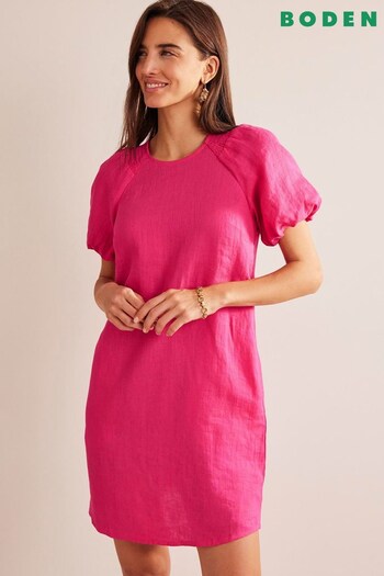 Boden Pink Smocked Detail Raglan Dress (771890) | £90