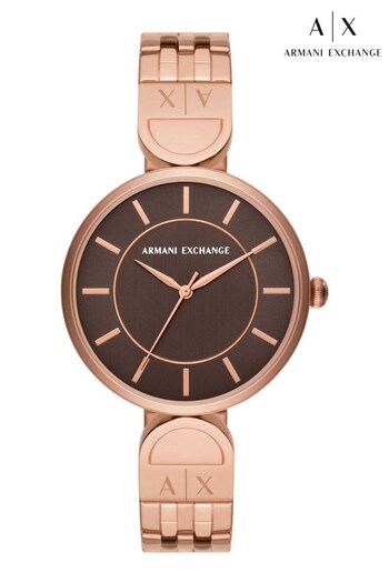 Armani Exchange Ladies Pink Watch (771980) | £159