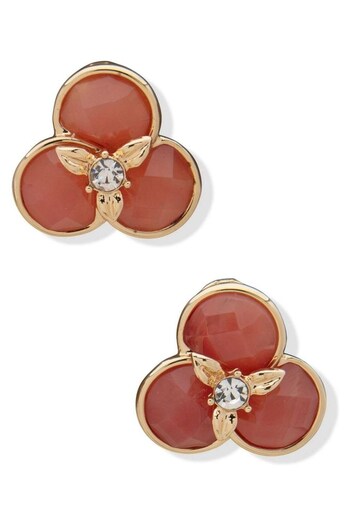 Anne Klein Ladies Gold Tone Jewellery Earrings (772294) | £26
