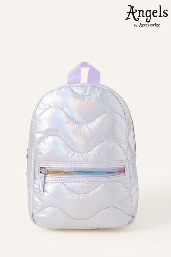 Angels By Accessorize Girls Silver Iridescent Backpack (772488) | £17