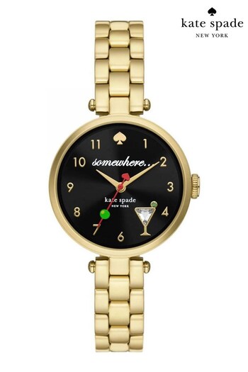 kate spade new york Ladies Gold Tone Holland Watch (772945) | £239