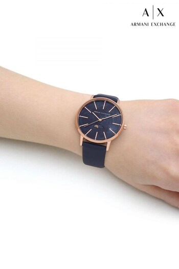 Armani Exchange Ladies Blue Watch (773050) | £209