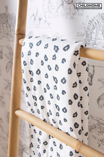 Childhome Grey Kids Super Soft Leopard Print Blanket (773615) | £40