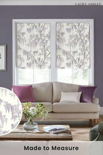Laura Ashley Lavender Wisteria Wood Violet Made to Measure Roman Blinds (773740) | £84