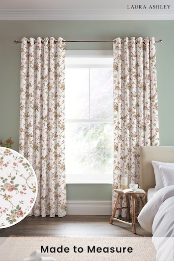 Laura Ashley Antique Pink Mountney Gardens Made to Measure Curtains (774236) | £91