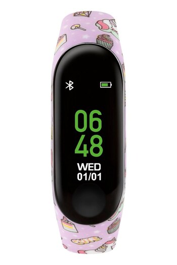 Tikkers Series 1 Printed Lilac Unicorns Silicone Strap Activity Tracker With Colour Touchscreen & Upto 7 Day Battery Life (774347) | £20