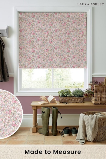 Laura Ashley Peony Pink Rowena Made to Measure Roman Blinds (774361) | £84