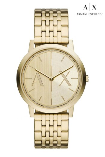Armani Exchange Gents Gold Tone Watch (774404) | £139