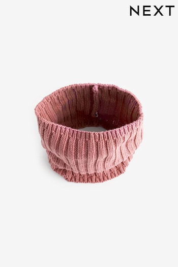 Pink Ribbed Knitted Snood (1-16yrs) (774413) | £5 - £9