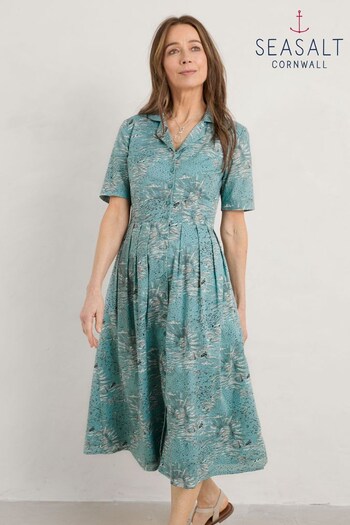 Seasalt Cornwall Teal Blue Charlotte Dress (774501) | £76