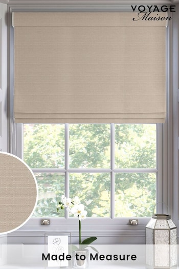 Oyster Natural Voyage Maison Jasper Made To Measure Roman Blind (774744) | £79