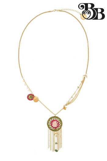 Bibi Bijoux Pink Dreamcatcher Crochet Necklace (774864) | £50