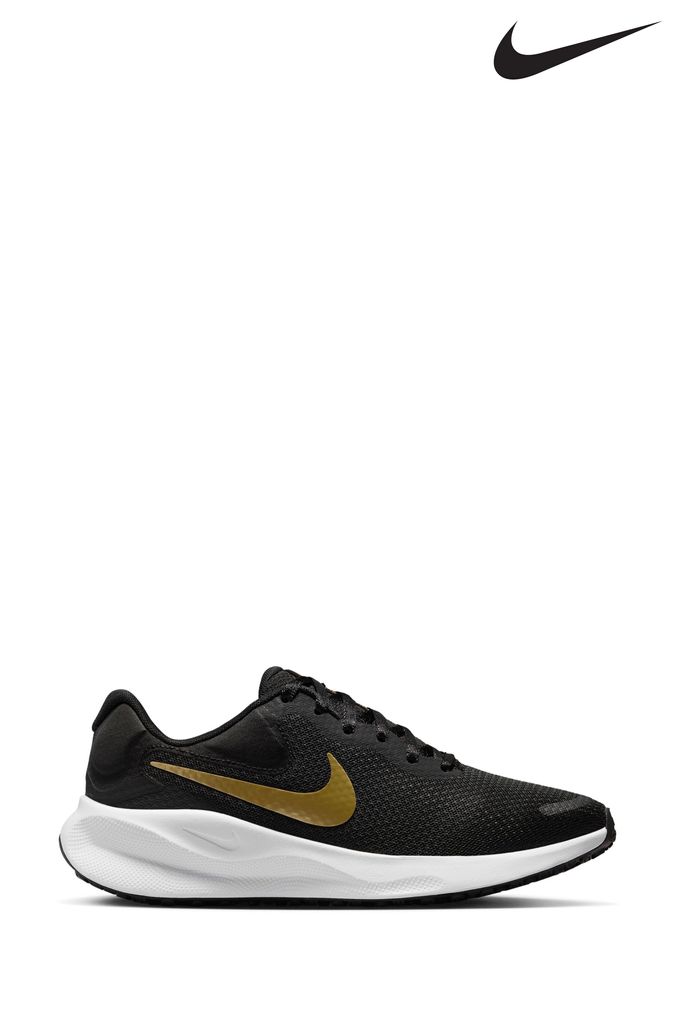Ladies black nike running trainers deals