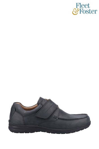 Fleet & Foster David Black Shoes closer (775917) | £73