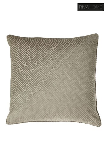 Riva Paoletti Champagne Cream Florence Embossed Polyester Filled Cushion (776075) | £25