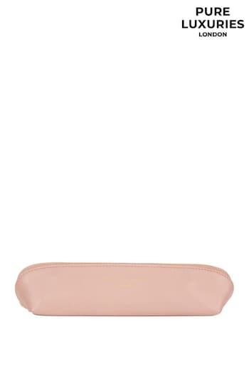 Pure Luxuries London Reeves Leather Cosmetic Brush Bag (777336) | £25