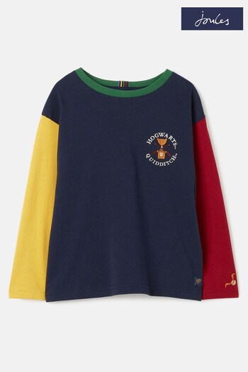 Joules Harry Potter™ Navy Long Sleeve Jersey Top (777375) | £23.95 - £26.95