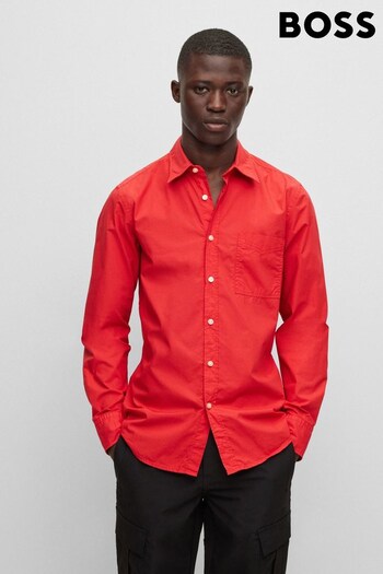 BOSS Red Regular Fit Shirt in Organic Cotton Poplin (777451) | £79