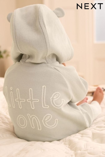 Mint Green manche Soft Brushed Cotton Hooded Jacket (0mths-2yrs) (777689) | £11 - £13