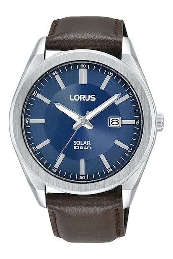 Lorus Gents Solar Brown Watch (777724) | £99