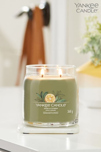 Yankee Candle Green Signature Medium Jar Citrus Scented Candle (777944) | £25