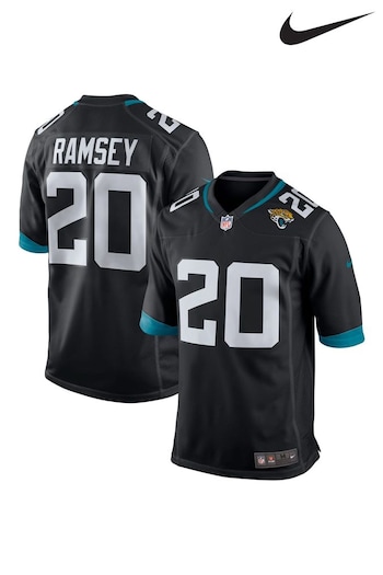 Nike Black NFL Jacksonville Jaguars shiny Game Jersey - Jalen Ramsey (778360) | £105