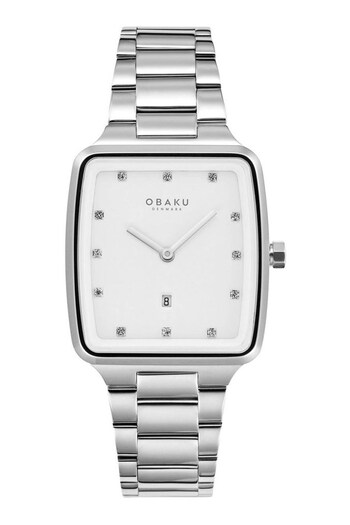 Obaku Ladies Silver Tone Fjord Lille Brace Watch (778383) | £129