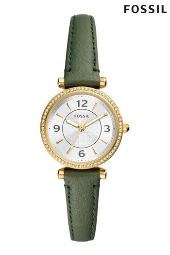 Fossil Ladies Green Carlie Watch (778579) | £129