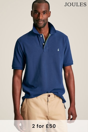 Joules Woody Blue Cotton blazer-style Polo Shirt (778641) | £29.95