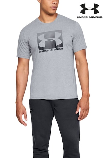 Under Armour Grey Box Logo T-Shirt (778750) | £25