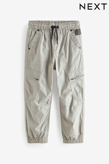 Light Grey Lined Cargo Trousers Tapered (3-16yrs) (779304) | £19 - £24
