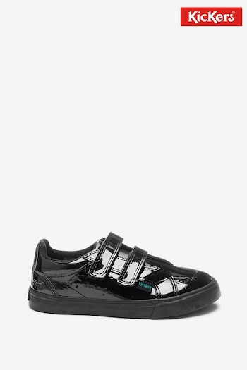 Kickers Infants Twin Hook and Loop Patent Leather Shoes heights (779684) | £42